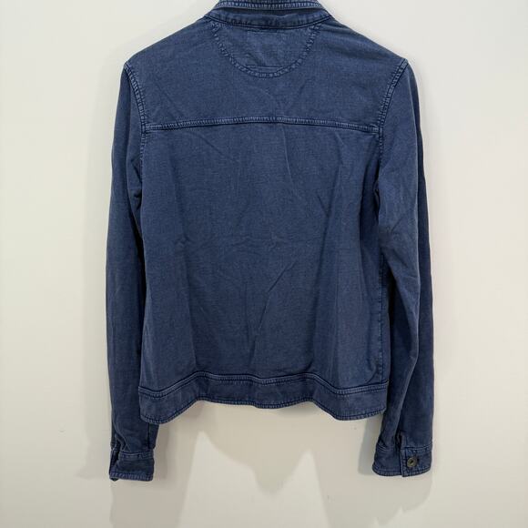 Natural Reflections Chambray Jean Jacket Women's Large Blue 100% Cotton - Picture 3 of 13